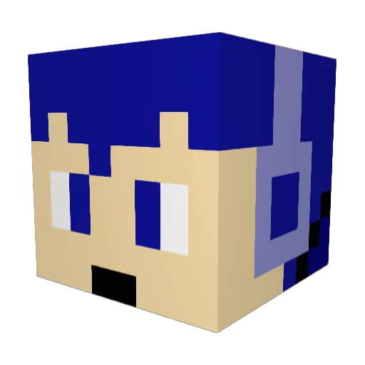 Patti4832 Minecraft avatar head, 3D render