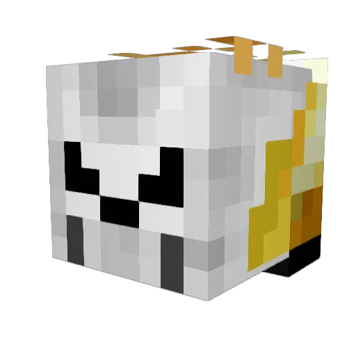 Pattoftw Minecraft avatar head, 3D render