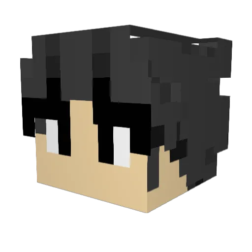 Patton545 Minecraft avatar head, 3D render