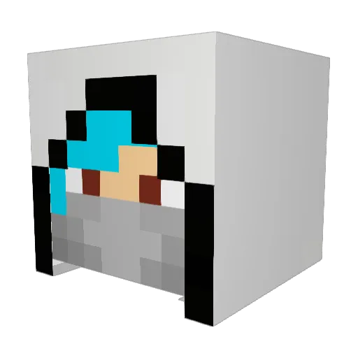 Patty23 Minecraft avatar head, 3D render