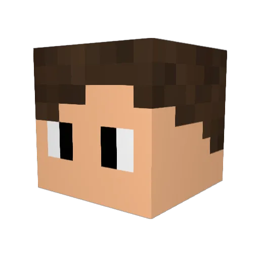 PattyCakes__ Minecraft avatar head, 3D render