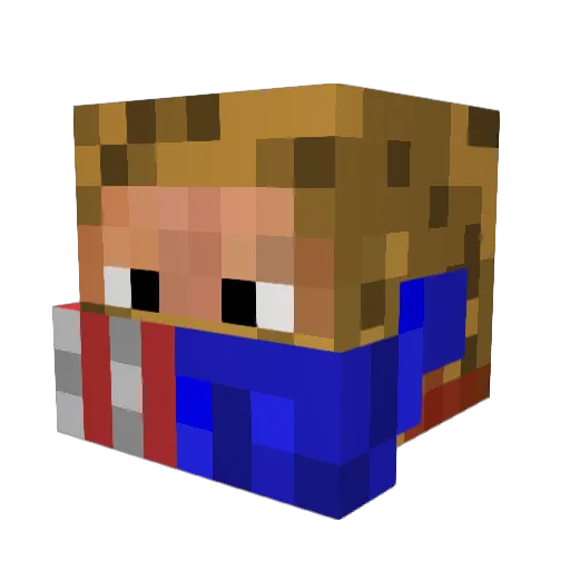 PattyKake13 Minecraft avatar head, 3D render