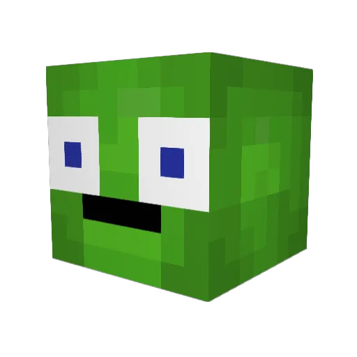 PattyManny007 Minecraft avatar head, 3D render