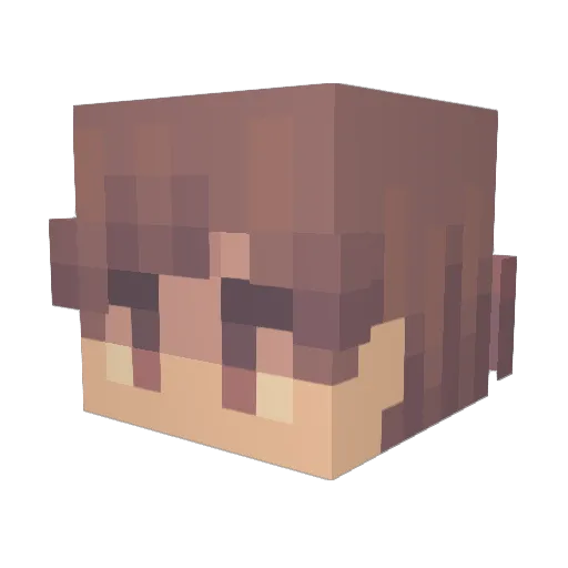 PattyMcGee Minecraft avatar head, 3D render