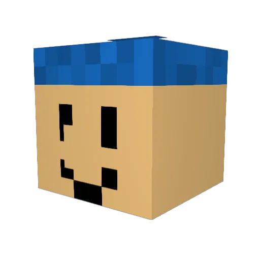 PatundMat Minecraft avatar head, 3D render