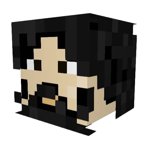 Patxolo Minecraft avatar head, 3D render