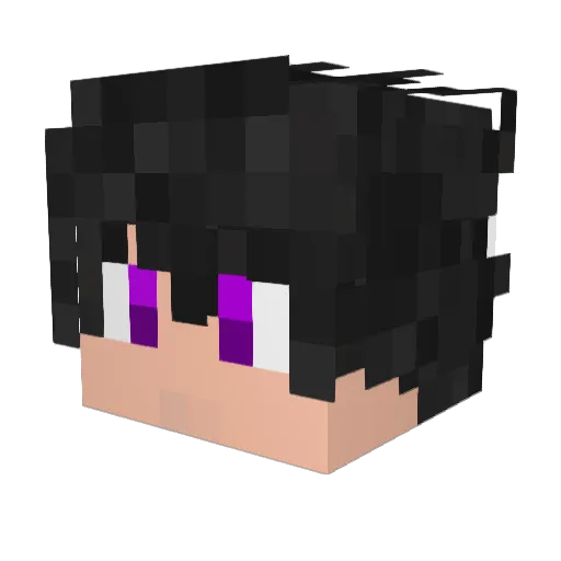 Patxty Minecraft avatar head, 3D render