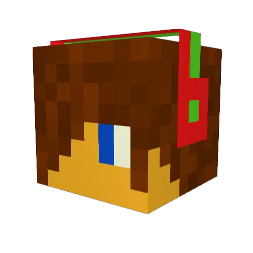 Patyss_CZ Minecraft avatar head, 3D render