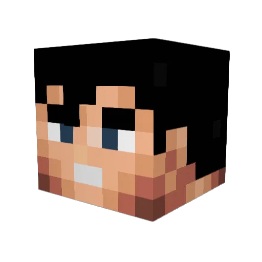 Patze1989 Minecraft avatar head, 3D render