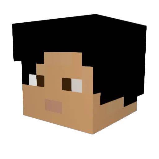 Patzen_Phoenix Minecraft avatar head, 3D render