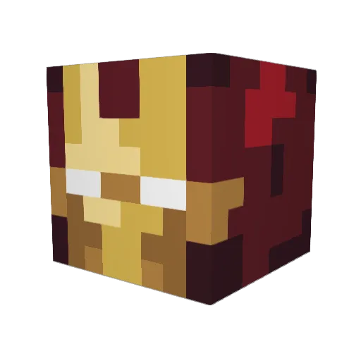 Pau24608 Minecraft avatar head, 3D render