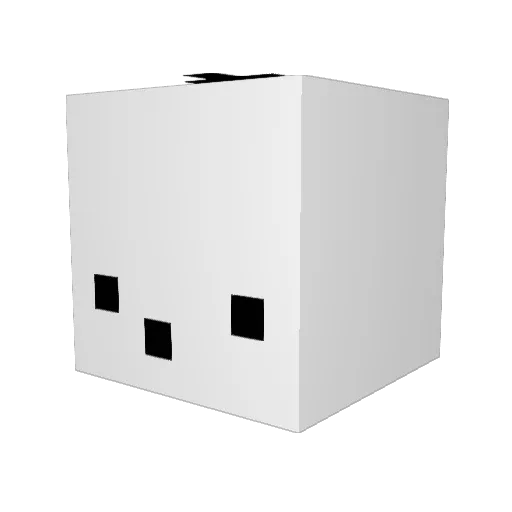 PauGaming Minecraft avatar head, 3D render