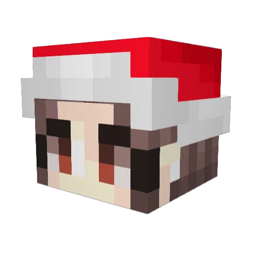 Paudio_04 Minecraft avatar head, 3D render