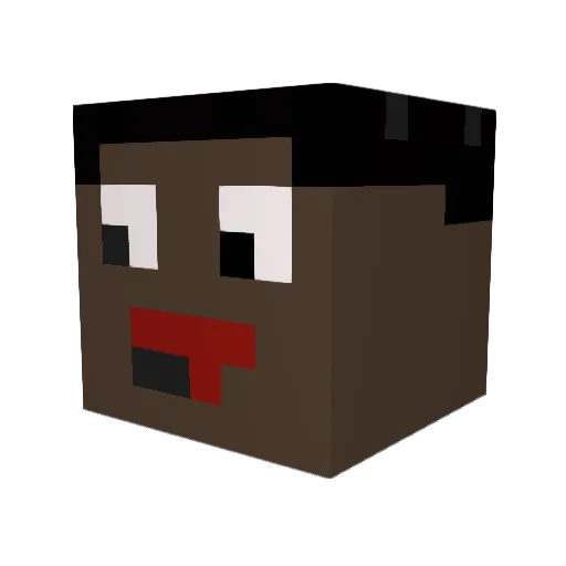 PaukenEppi Minecraft avatar head, 3D render