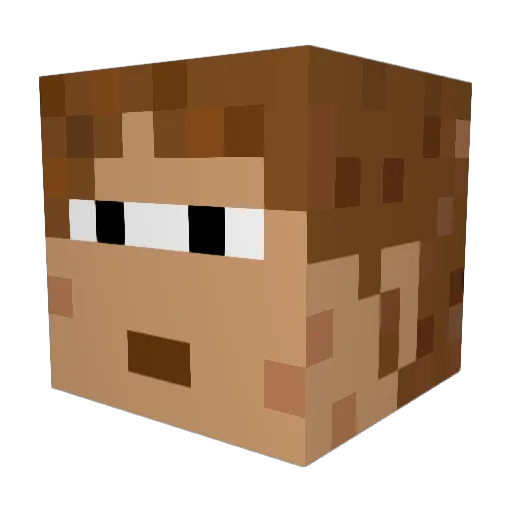 Paul2318 Minecraft avatar head, 3D render