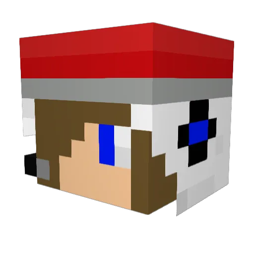 PaulGaymer Minecraft avatar head, 3D render