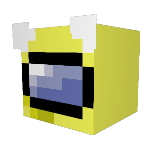 PaulGrav Minecraft avatar head, 3D render