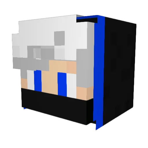 PaulMC2502 Minecraft avatar head, 3D render