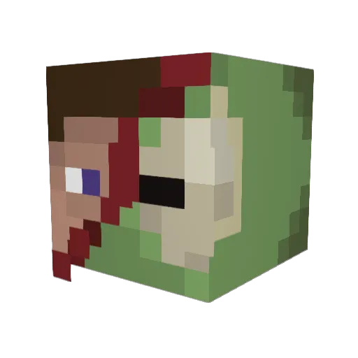 PaulMayr Minecraft avatar head, 3D render