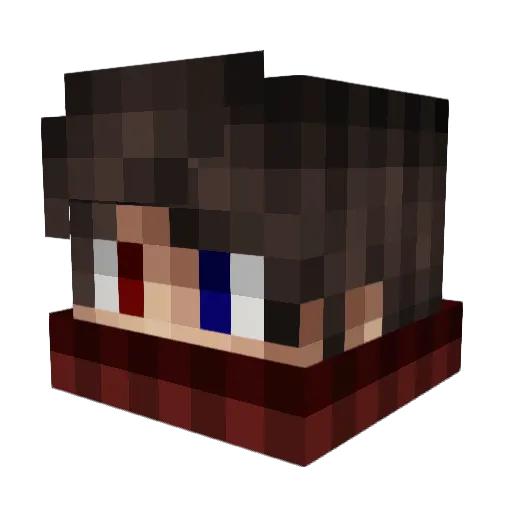 PaulPlaysYT Minecraft avatar head, 3D render