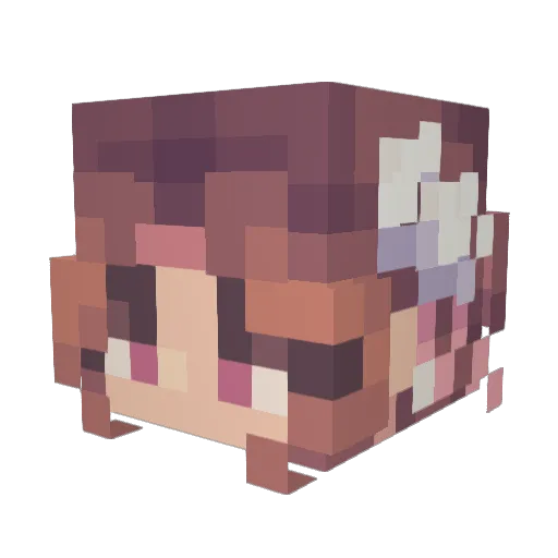 PaulRichardson02 Minecraft avatar head, 3D render