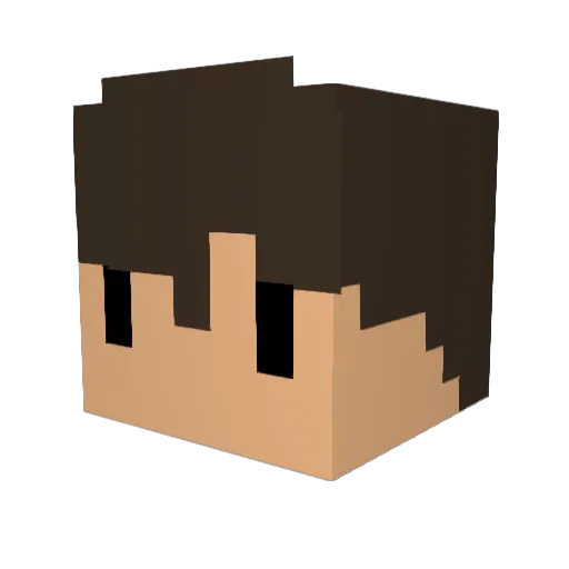 PaulThePaul Minecraft avatar head, 3D render