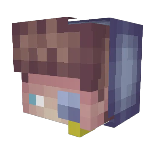 PaulUnterleitner Minecraft avatar head, 3D render