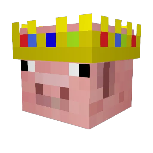 Paul_Au Minecraft avatar head, 3D render