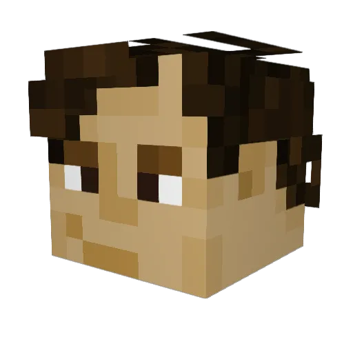 Paul_Badman101 Minecraft avatar head, 3D render