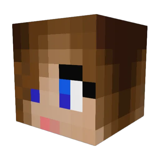 Paul_HDR Minecraft avatar head, 3D render