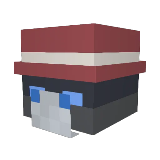 Paul_Haden Minecraft avatar head, 3D render