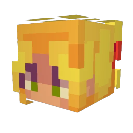 Paul_Nina Minecraft avatar head, 3D render