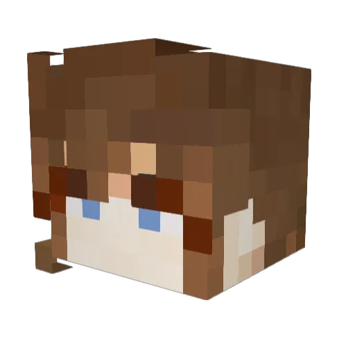 Paul_Ollz Minecraft avatar head, 3D render