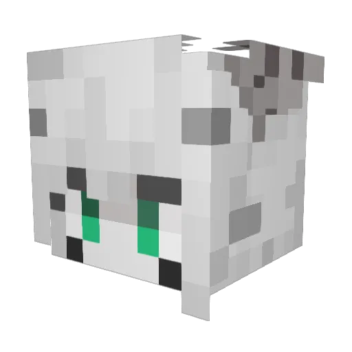 PaulhappyYT Minecraft avatar head, 3D render