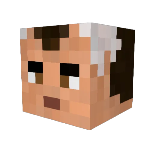 Paulie__Walnuts Minecraft avatar head, 3D render