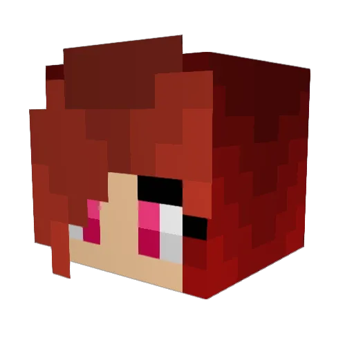 Paulina_Adams Minecraft avatar head, 3D render