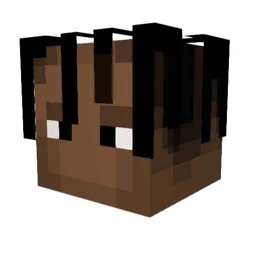 Paulindo7 Minecraft avatar head, 3D render