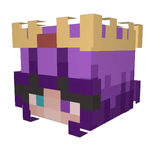 Paulinessa1000 Minecraft avatar head, 3D render