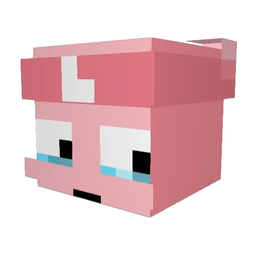 Paulitozz Minecraft avatar head, 3D render