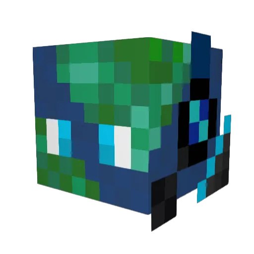Paulius_1 Minecraft avatar head, 3D render