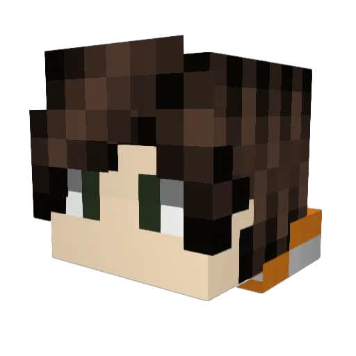 Paulkremke Minecraft avatar head, 3D render