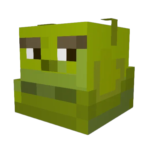 Paulman Minecraft avatar head, 3D render