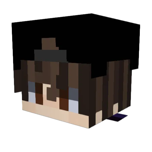 Paulmkr Minecraft avatar head, 3D render