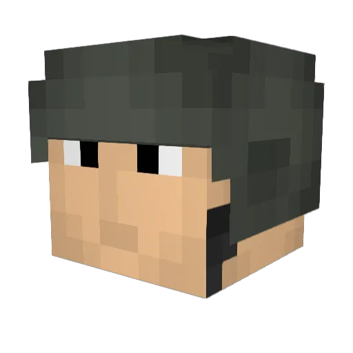 Paulo156 Minecraft avatar head, 3D render