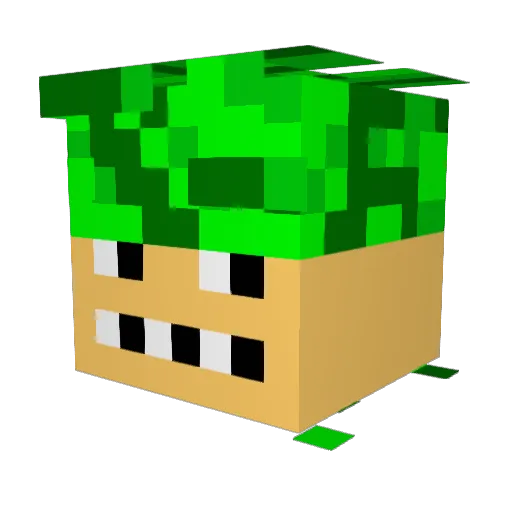PauloTheGenius Minecraft avatar head, 3D render