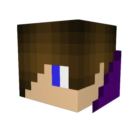 Paulsav12 Minecraft avatar head, 3D render