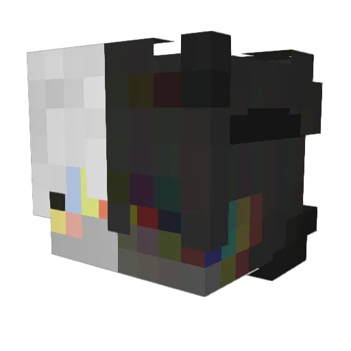 Paulst87 Minecraft avatar head, 3D render