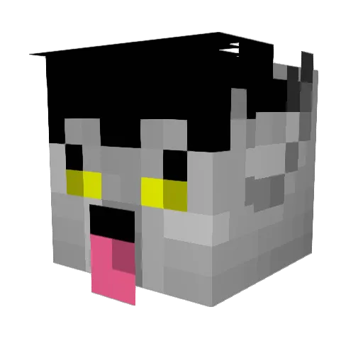 Paulterghost Minecraft avatar head, 3D render