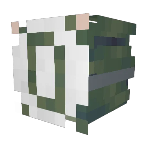 Pauluhs Minecraft avatar head, 3D render