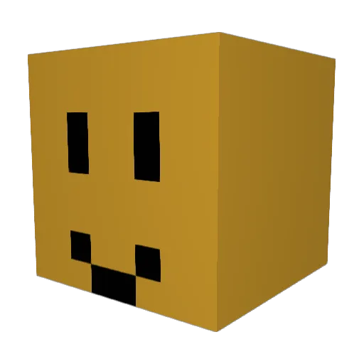 Paulxy Minecraft avatar head, 3D render